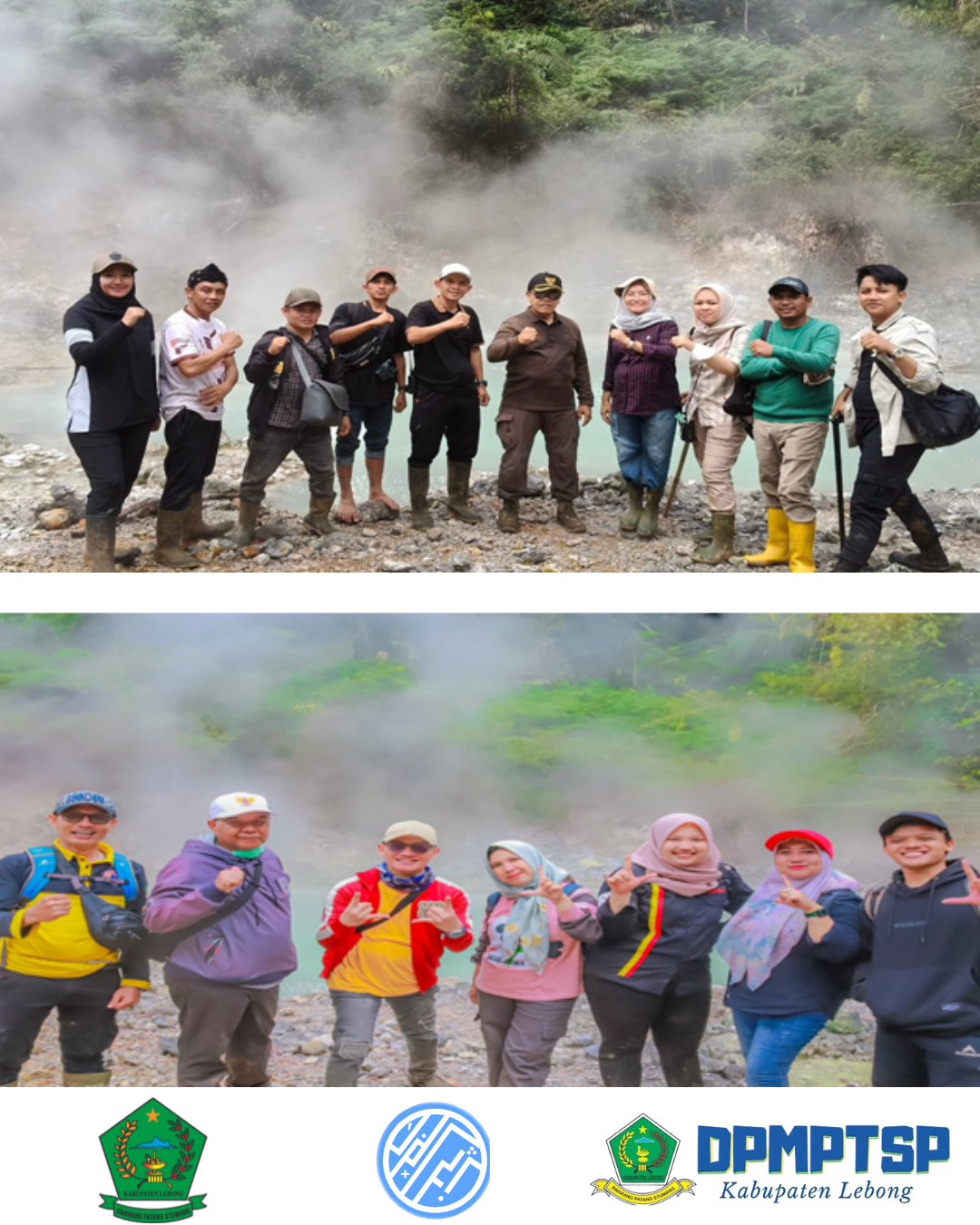 BUPATI LEBONG BERSAMA FORKOPIMDA TINJAU POTENSI KAWAH TELAGA TUJUH WARNA